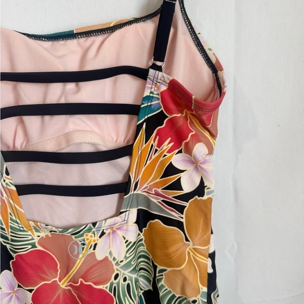 Hurley Floral One Piece Swimsuit Size S